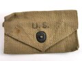 U.S. WWII Bandage pouch. Khaki, dated 1942, used