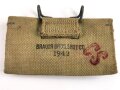 U.S. WWII Bandage pouch. Khaki, dated 1942, used