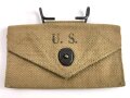 U.S. WWII Bandage pouch. Khaki, dated 1942, used