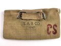 U.S. WWII Bandage pouch. Khaki, dated 1942, used