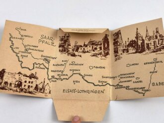 "Saarpfälzer Grenzdörfer vor dem Westwall" 12 Ansichtkarten in Hülle, sehr guter Zustand