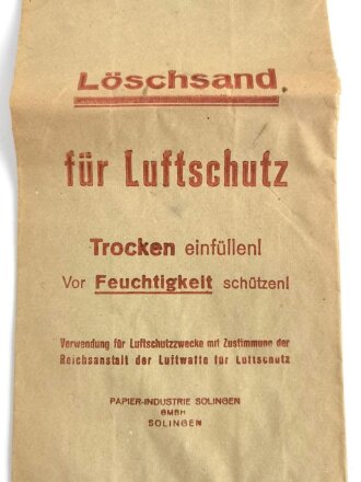 Papiertüte " Löschsand für...