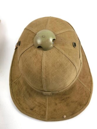 Italien, Tropenhelm Modell 1940. Ungetragenes Stück mit der originalen Umverpackung. Kopfgrösse 55