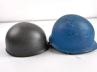 Österreich Bundesheer, Stahlhelm für UN Truppen. Originallack, gebraucht