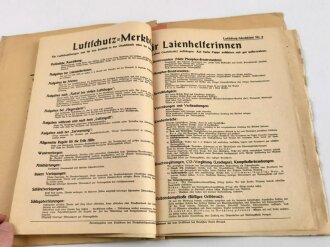 Luftschutz Sammelmappe einer Luftschutzgemeinschaft in Mainz. DIN A4, 12 seitig