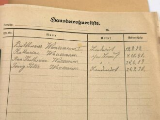 Luftschutz Sammelmappe einer Luftschutzgemeinschaft in Mainz. DIN A4, 12 seitig