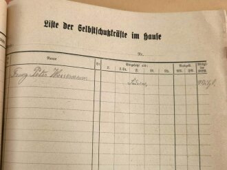 Luftschutz Sammelmappe einer Luftschutzgemeinschaft in Mainz. DIN A4, 12 seitig