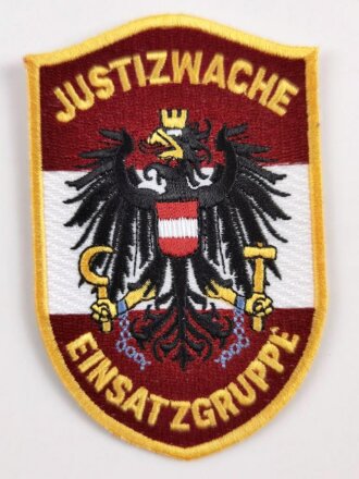 Österreich, Ärmelabzeichen "Justizwache Einsatzgruppe" ungetragenes Stück