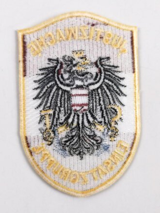 Österreich, Ärmelabzeichen "Justizwache Einsatzgruppe" ungetragenes Stück