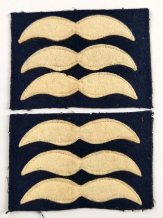 Luftwaffe, Paar Rangabzeichen für den Fliegerschutzanzug für einen Feldwebel