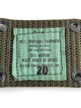 U.S. 1974 dated belt, Nylon, size medium. very good condition