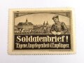 1.Weltkrieg Vignette " Soldatenbrief ! Eigene Angelegenheit d. Empfängers" Maße 4 x 6cm