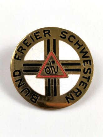 Deutschland nach 1945, Brosche " Bund freier Schwestern" Durchmesser 31mm