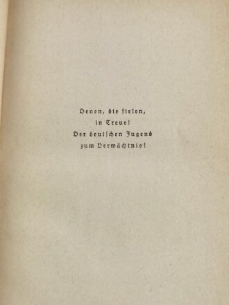 "Narvik - Sieg des Glaubens" datiert 1941, 174 Seiten, DIN A5, gebraucht, mit Widmung Hitler Jugend Bann Freiburg im Breisgau