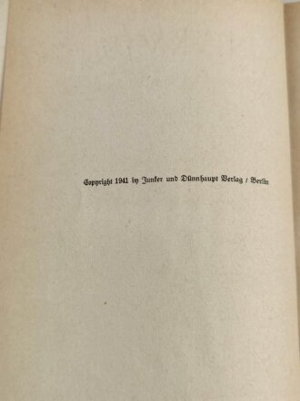 "Narvik - Sieg des Glaubens" datiert 1941, 174 Seiten, DIN A5, gebraucht, mit Widmung Hitler Jugend Bann Freiburg im Breisgau