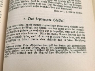 "Hitlers wollen" Nach Kernsätzen aus seinen Schriften und Reden, von Werner Siebarth, mit Widmung von 1938, 319 Seiten, DIN A5, gebraucht