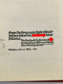 "Hitlers wollen" Nach Kernsätzen aus seinen Schriften und Reden, von Werner Siebarth, mit Widmung von 1938, 319 Seiten, DIN A5, gebraucht
