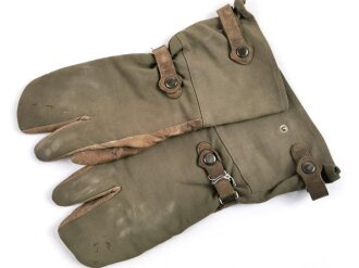 Handschuhe für Kradmelder der Wehrmacht. Getragenes...