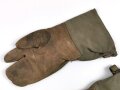 Handschuhe für Kradmelder der Wehrmacht. Getragenes Paar