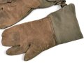 Handschuhe für Kradmelder der Wehrmacht. Getragenes Paar