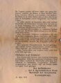Flugblatt "An die Generale, Offiziere und Soldaten der deutchen Truppen" Der Befehlshaber der 3. Bjelorussischen Front Marschall der Sowjetunion Wassilewsky, datiert 24. März 1945