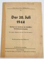 Deutschland nach 1945, Schriften des Südkurier, Nr. 1 "Der 20. Juli 1944" Beiträge zur Geschichte der deutschen Widerstandsbewegung, gelocht, 15 Seiten, DIN A5, gebraucht