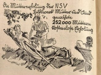 "Das danken wir dem Führer!" Herausgegeben von der Reichspropagandaleitung, DIN A5 Broschüre mit etwa 30 Seiten