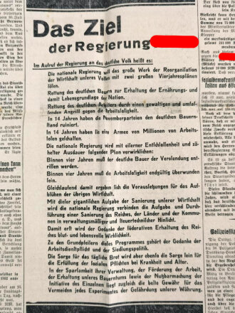 "Der Kampfruf - Brandfackeln über Deutschland" Karlsruhe März 1933