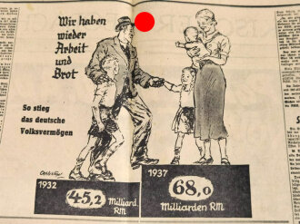 Völkischer Beobachter, kostenlose Sonderausgabe, "Die Parole am 10. April:" 1938