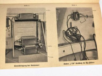 Funkgerät Fu 5 und Fu 2 für Panzerkampfwagen III Dienstvorschrift, Umschlag und Deckblatt fehlt