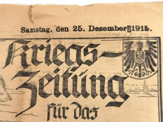 "Kriegszeitung für das XV. Armeekorps",...