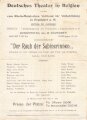 1. Weltkrieg, Deutsches Theater in Belgien, "Der Raub der Sabinerinnen" 