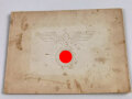 Bildband der "Inspektion der Westbefestigungen" überreicht 1938  für die Sicherung der deutschen Grenzen, Umschlag stark verschmutz