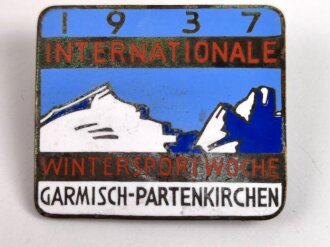 Emailliertes Abzeichen Internationale Wintersportwoche...