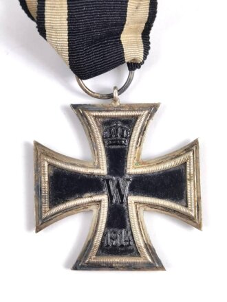 1. Weltkrieg, Eisernes Kreuz 2. Klasse 1914 mit Hersteller " M " im Bandring, magnetisch
