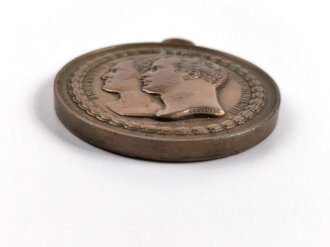 Medaille 1818 Bronze , Friedrich Wilhelm III von Preussen und Alexander I von Russland
