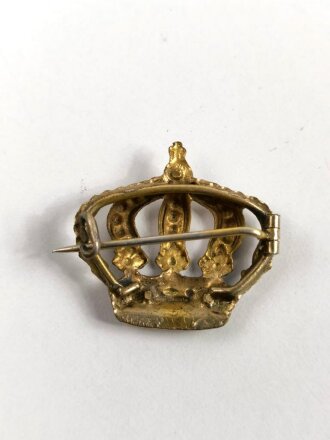 Kaiserreich, tragbare Krone aus Messing, Breite 28mm