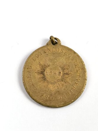 Medaille auf Lajos Kossuth und die ungarische Revolution, Königreich Ungarn. Durchmesser 30mm
