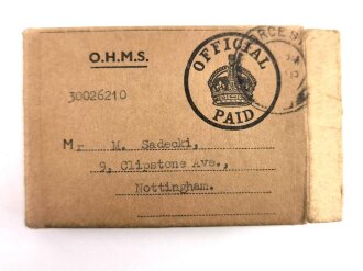 Großbritannien, 1939-1945 British WWII War Medal, in shipping envelope dated 1951