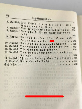 Adolf Hitler "Mein Kampf" Blaue Ganzleinenausgabe. Komplett, zum 25 jährigen Dienstjubiläum 1941 überreicht durch die Rheinisch-Westfälische Strassen- und Kleinbahn GmbH