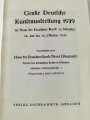 "Grosse Deutsche Kunstausstellung 1939" im Haus der Deutschen Kunst zu München, 16. Juli - 15. Oktober 1939, Offizieller Ausstellungskatalog, A5, ca.150 Seiten