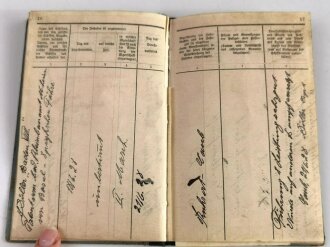"Dienstbuch eines Schiffsheizers" ausgestellt in Mannheim, gebraucht, 64 Seiten