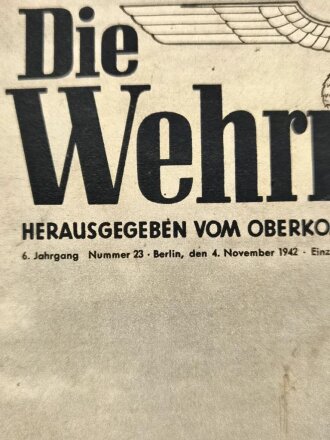 Die Wehrmacht - "Ein deutscher Spähtrupp im Hochgebirgsmassiv des Kaukasus" Nummer 23, datiert 4. November 1942