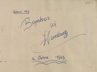 Bomben auf Hamburg, Teil eines Fotoalbum DIN A4