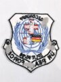 UN Friedenstruppe, Ärmelabzeichen "UN Peace Force GECONUNPF Split 95/96 " badge, Rückseitig Klebereste