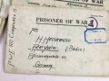 34 Stück Kriegsgefangenenkarten / Prisoner of war Mail  eines in den USA Camp Hale, Colorado inhaftierten. U.S. und Deutsche Zensur