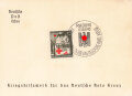 Kriegshilfswerk für das Deutsche Rote Kreuz, Sonderkarte/ Gedenkkarte "Radom 1940" Deutsche Post Osten