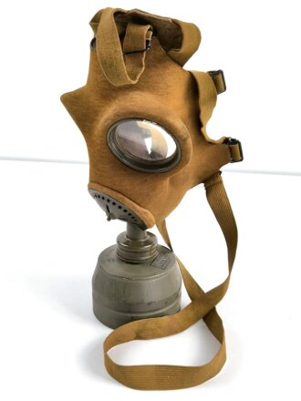 Deutschland 2. Weltkrieg, Tschechische Gasmaske "Fatra 2", Beutestück für Luftschutzzwecke verwendet