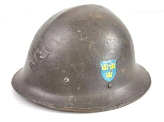 Schweden, Stahlhelm Modell  M21 (16). Originallack,...