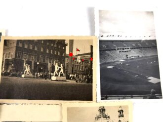 10 Fotos vermutlich Olympische Spiele 1936, meist 9 x 6cm